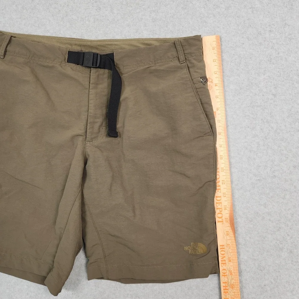 The North Face Shorts Mens 34 Green Belted Cargo Hiking Breathable Unlined